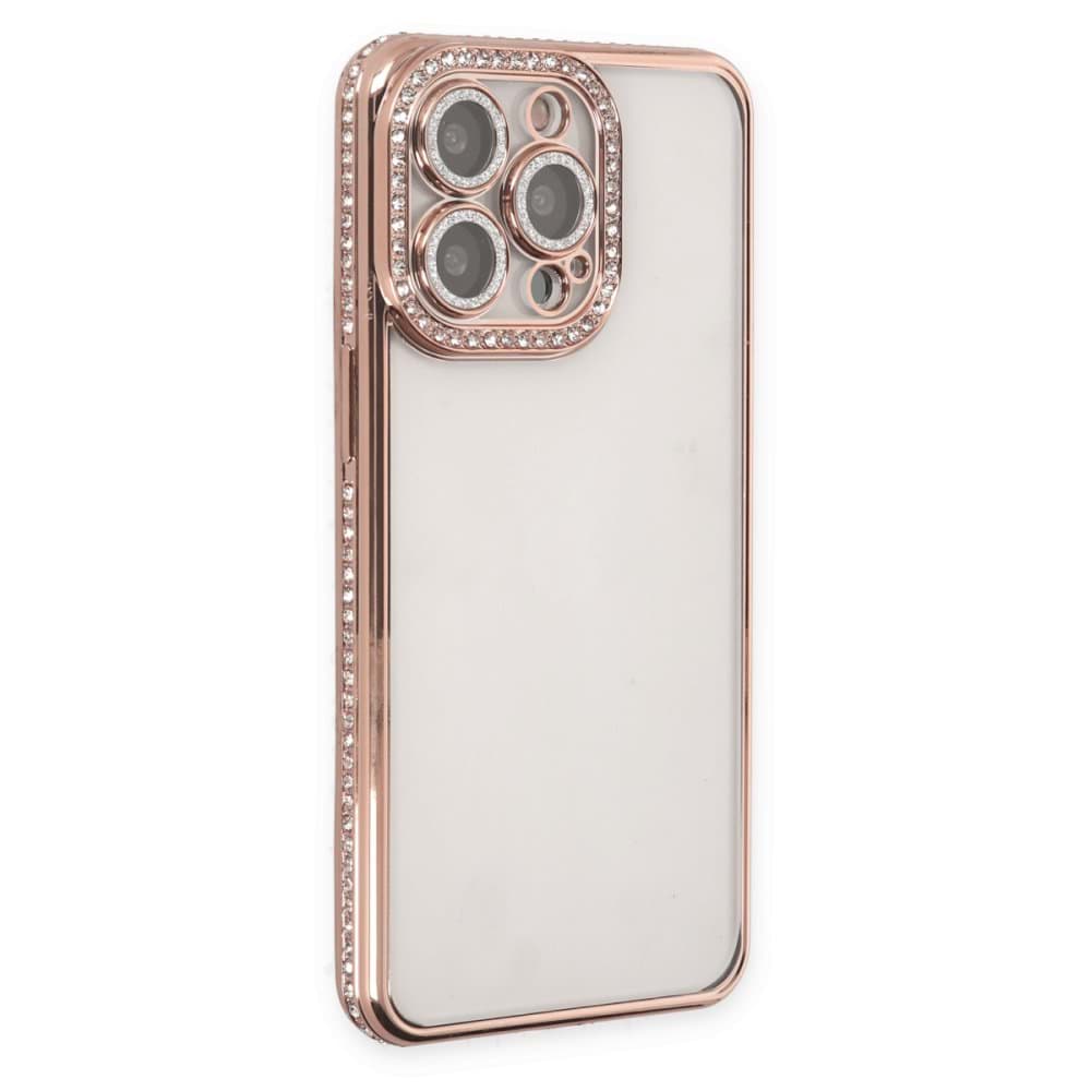 iPhone 14 Pro Kılıf Joke Taşlı Silikon resmi