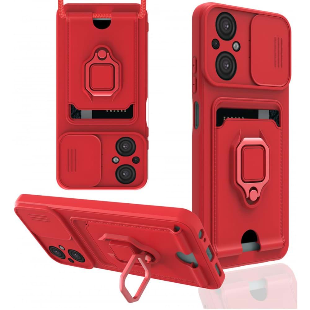 Xiaomi Poco M5 Kılıf Zuma Kartvizitli Yüzüklü Silikon resmi