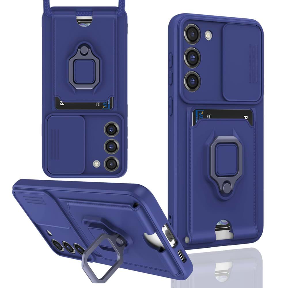 Samsung Galaxy S23 Plus Kılıf Zuma Kartvizitli Yüzüklü Silikon resmi