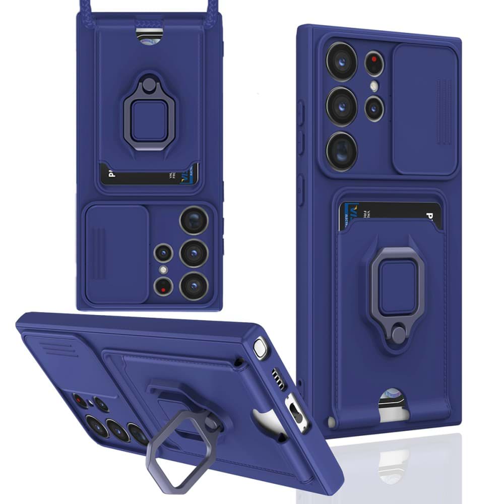 Samsung Galaxy S23 Ultra Kılıf Zuma Kartvizitli Yüzüklü Silikon resmi