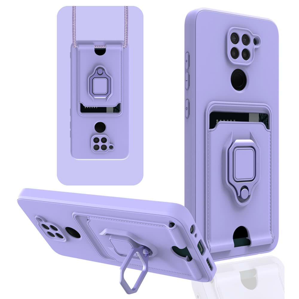 Xiaomi Redmi Note 9 Kılıf Zuma Kartvizitli Yüzüklü Silikon resmi