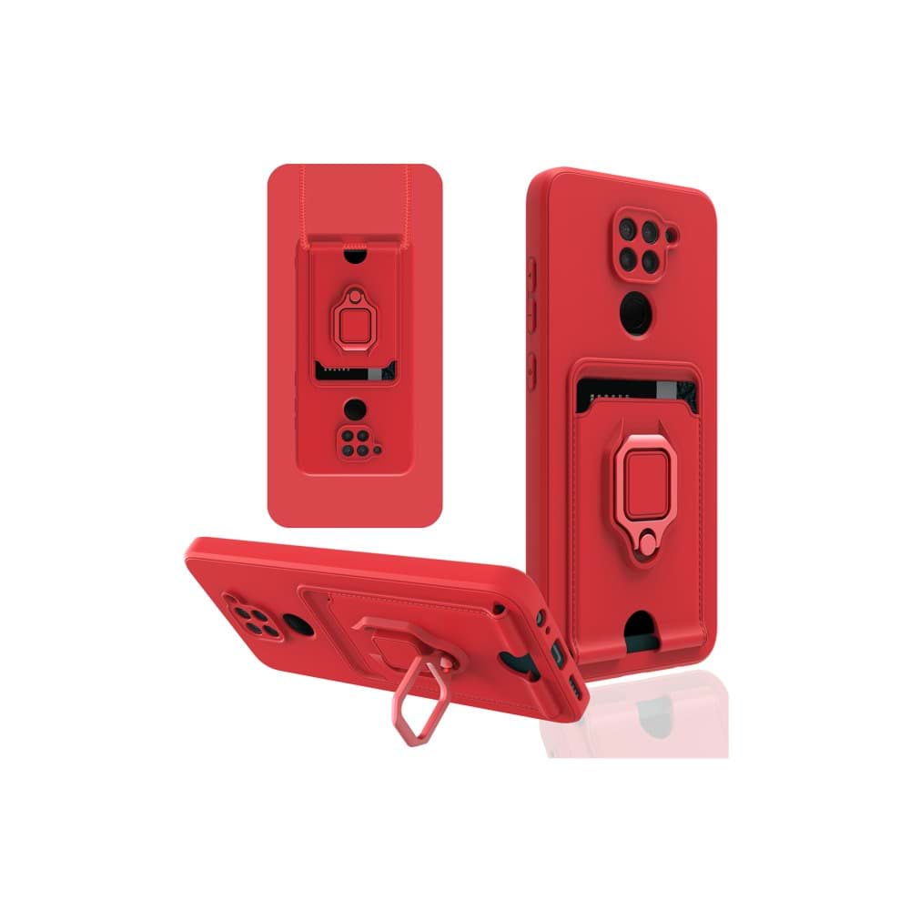 Xiaomi Redmi Note 9 Kılıf Zuma Kartvizitli Yüzüklü Silikon resmi