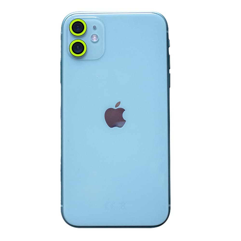 iPhone 11 Neon Fosforlu Kamera Lens resmi