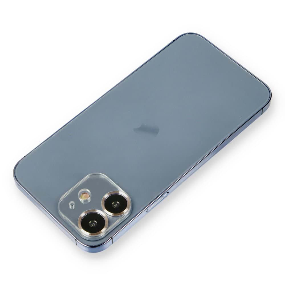 iPhone 12 Metal Kamera Lens Koruma Cam resmi