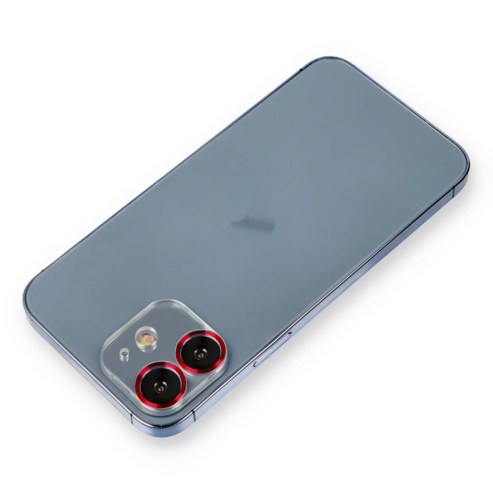 iPhone 12 Mini Metal Kamera Lens Koruma Cam resmi