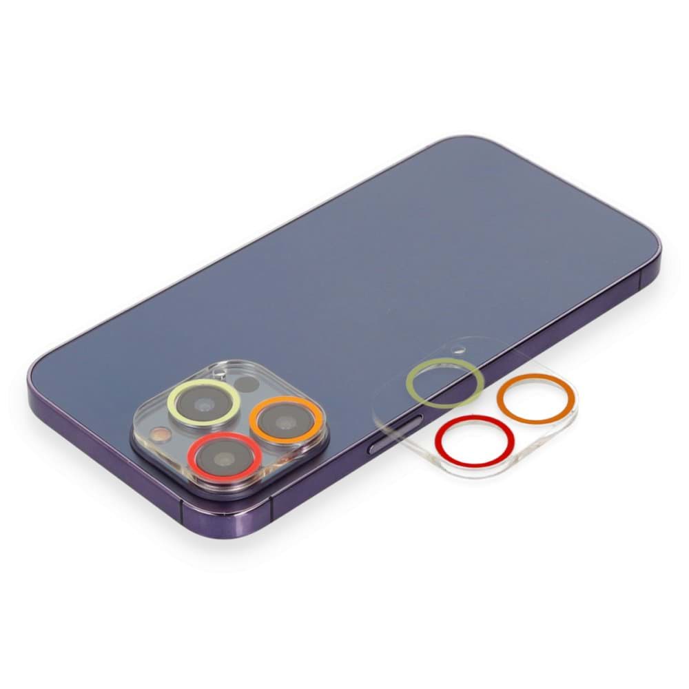 iPhone 12 Pro Renkli Kamera Lens Koruma Cam resmi
