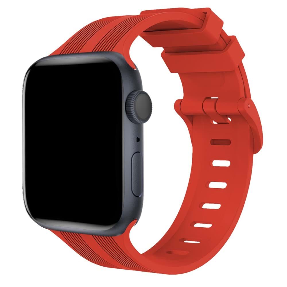 Picture of Apple Watch 42mm KR408 Çizgili Silikon Kordon