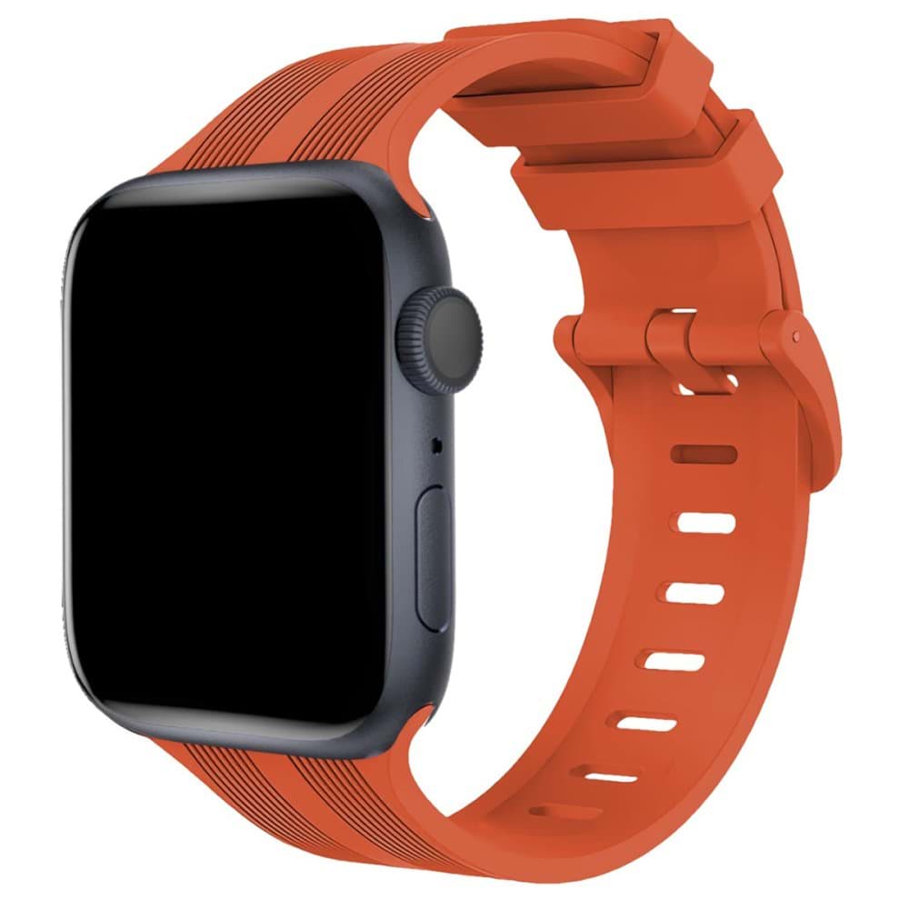 Picture of Apple Watch 45mm KR408 Çizgili Silikon Kordon