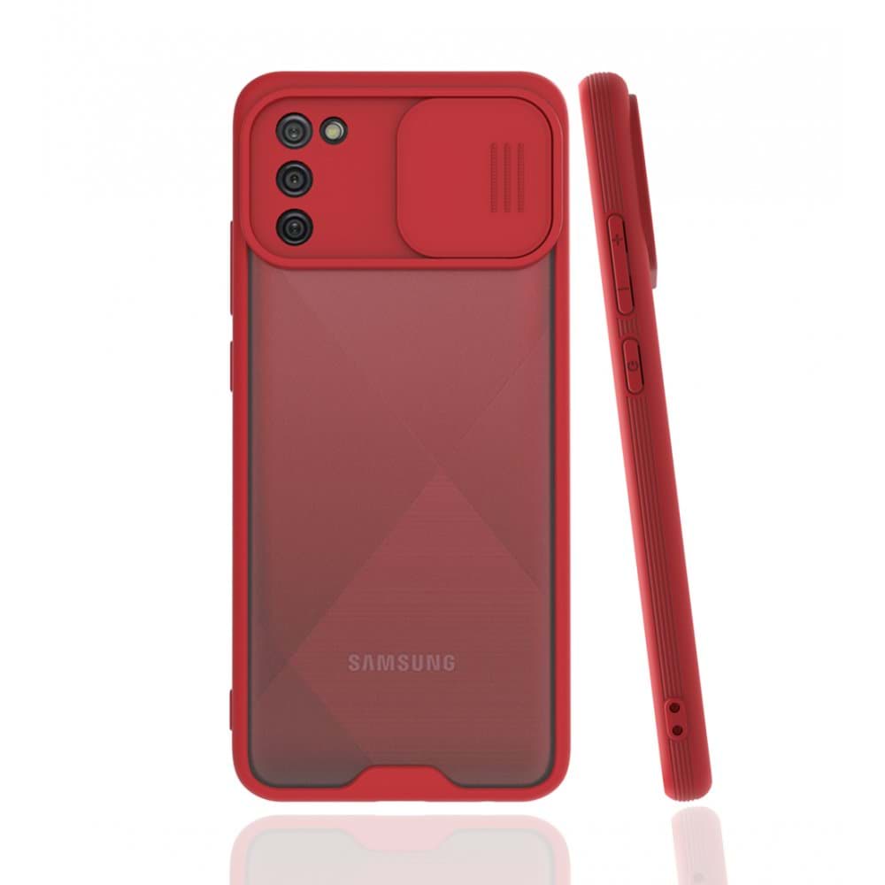 Samsung Galaxy A02S Kılıf Platin Kamera Koruma Silikon resmi