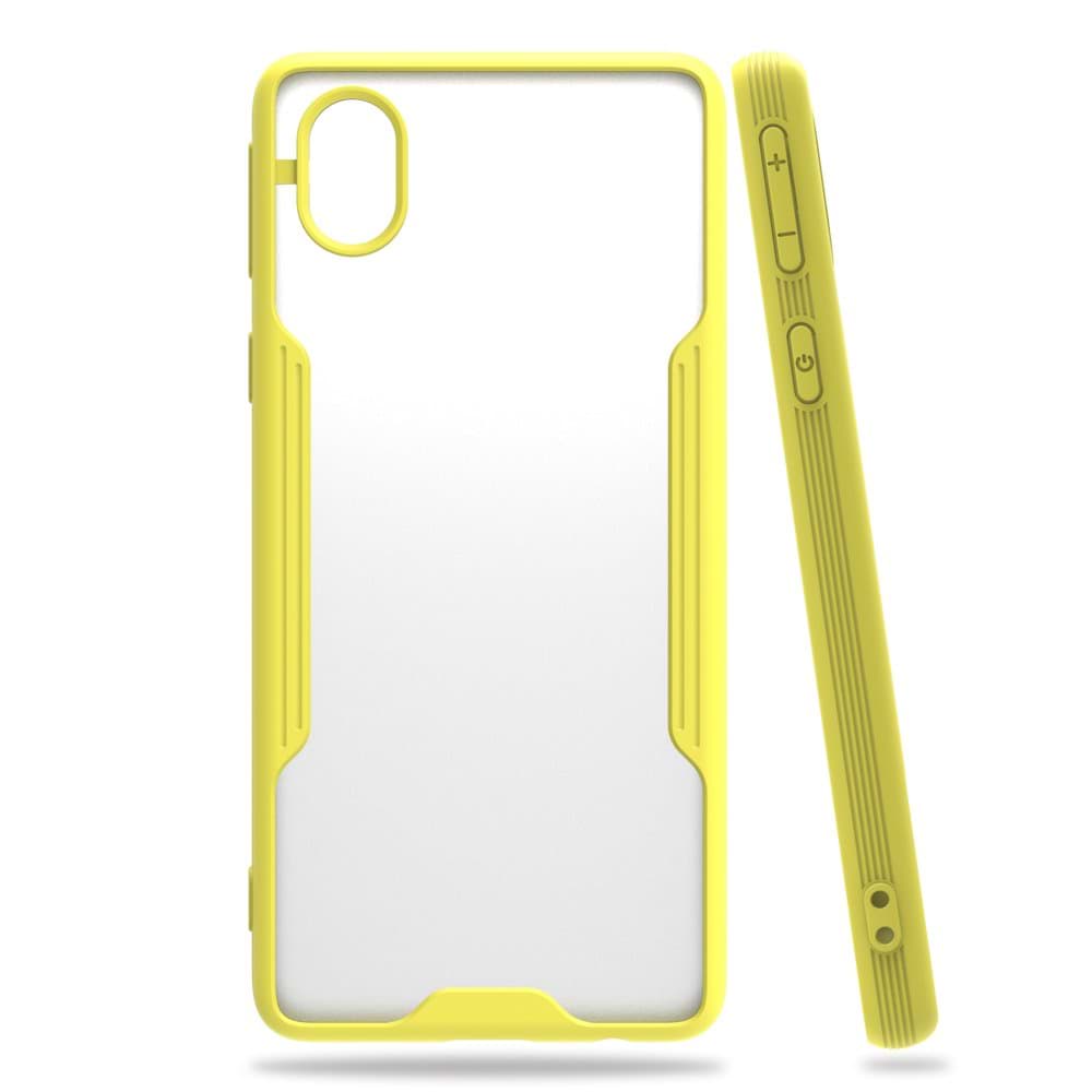 Samsung Galaxy A01 Core Kılıf Platin Silikon resmi