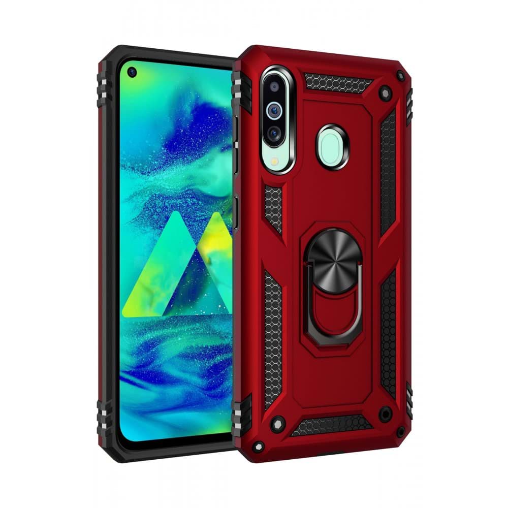 Samsung Galaxy A60 Kılıf Sofya Yüzüklü Silikon Kapak resmi