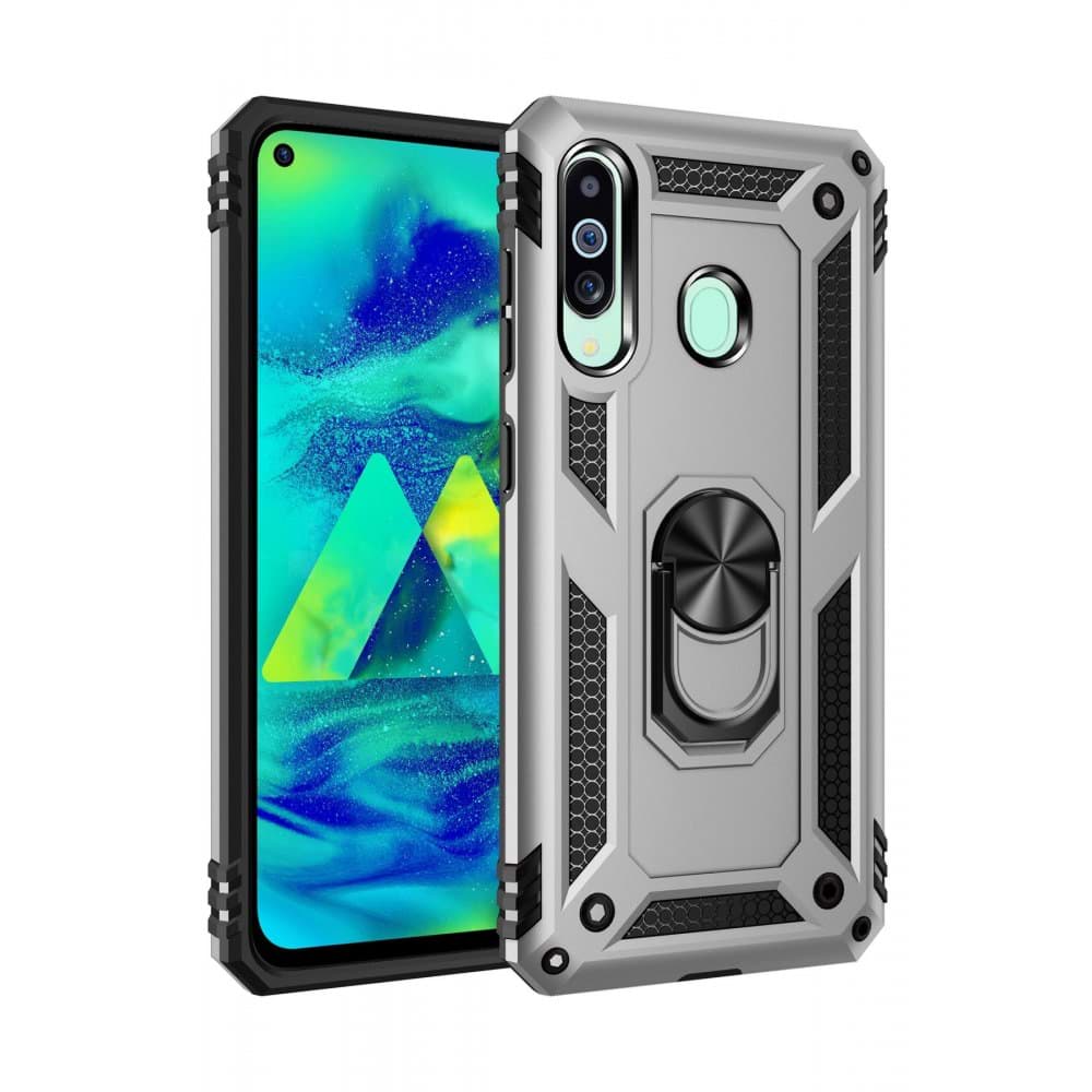 Samsung Galaxy A60 Kılıf Sofya Yüzüklü Silikon Kapak resmi