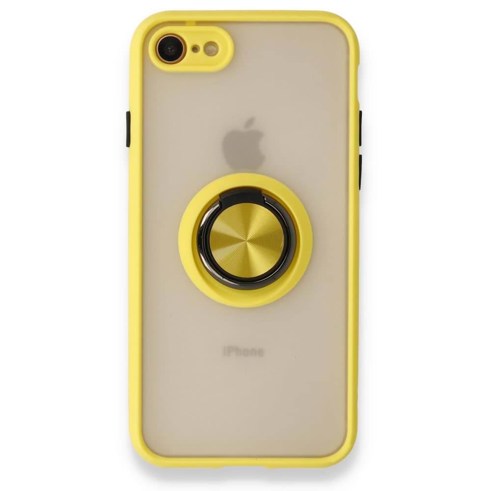 iPhone SE 2020 Kılıf Montreal Yüzüklü Silikon Kapak resmi