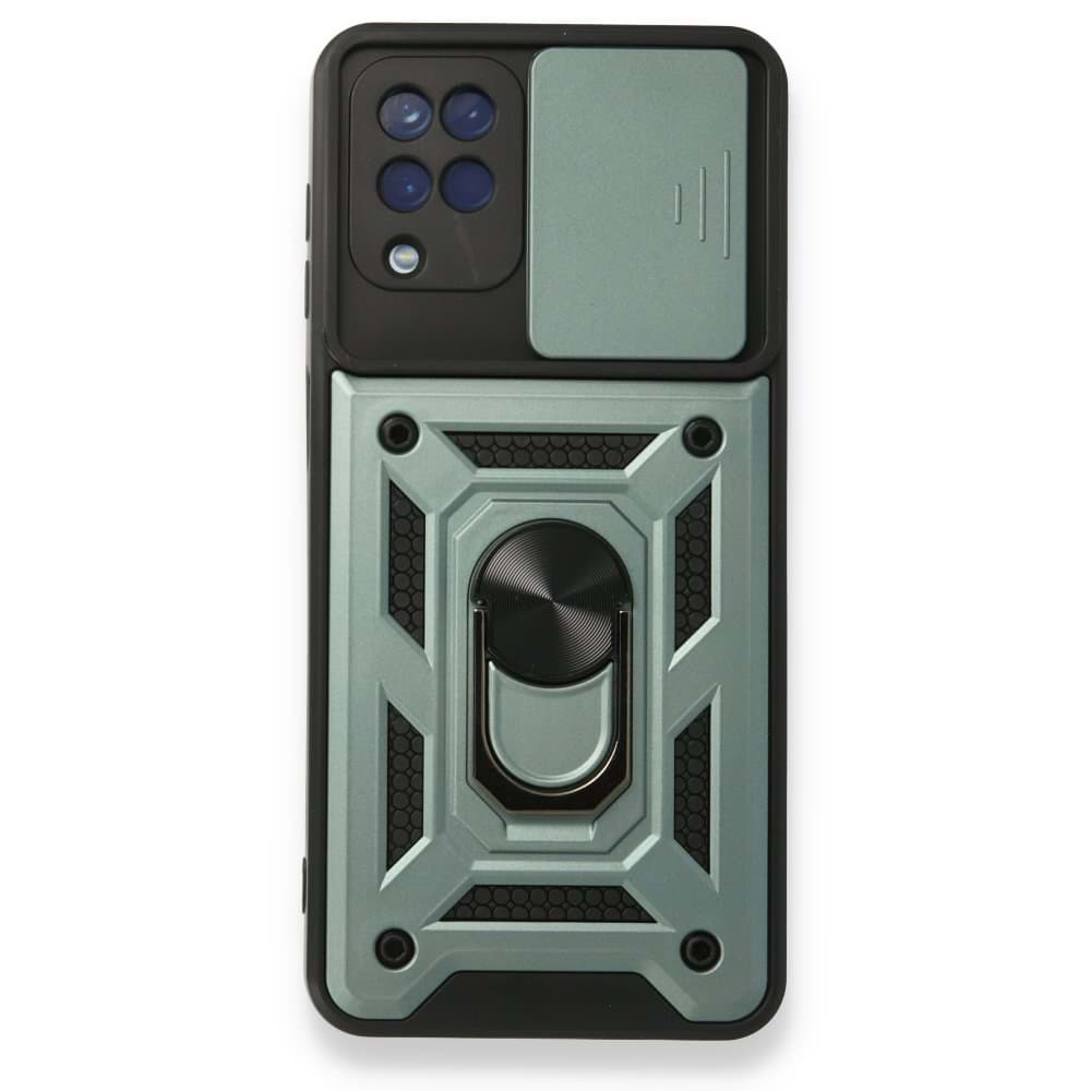 Samsung Galaxy A12 Kılıf Pars Lens Yüzüklü Silikon resmi