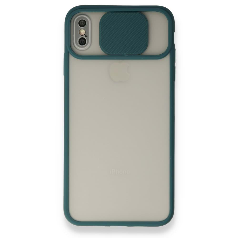 iPhone XS Max Kılıf Palm Buzlu Kamera Sürgülü Silikon resmi