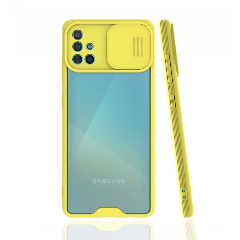 Samsung Galaxy A51 Kılıf Platin Kamera Koruma Silikon resmi