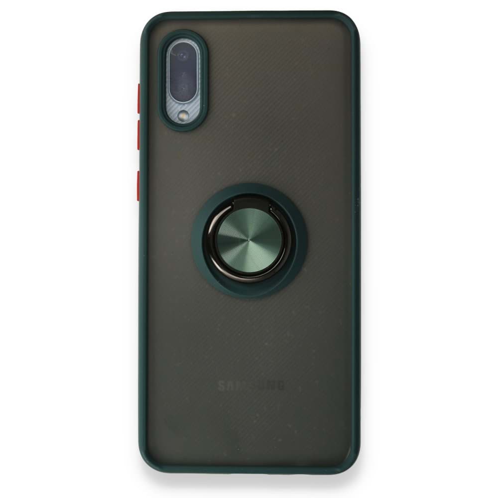 Samsung Galaxy A02 Kılıf Montreal Yüzüklü Silikon Kapak resmi