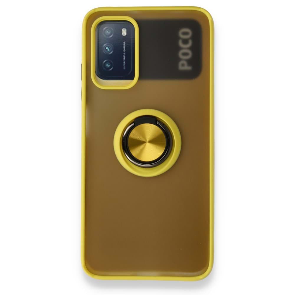 Xiaomi Pocophone M3 Kılıf Montreal Yüzüklü Silikon Kapak resmi