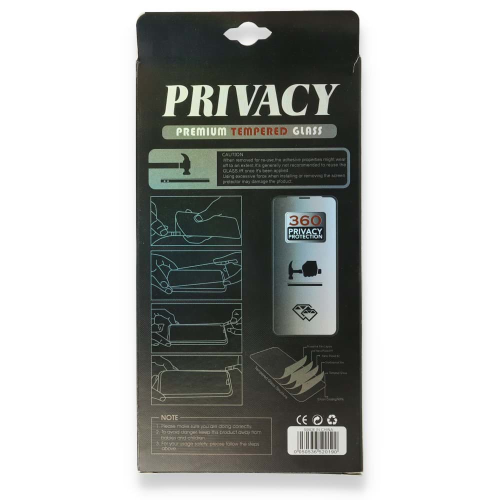 iPhone 12 Pro 34D Hayalet Izgaralı Cam resmi