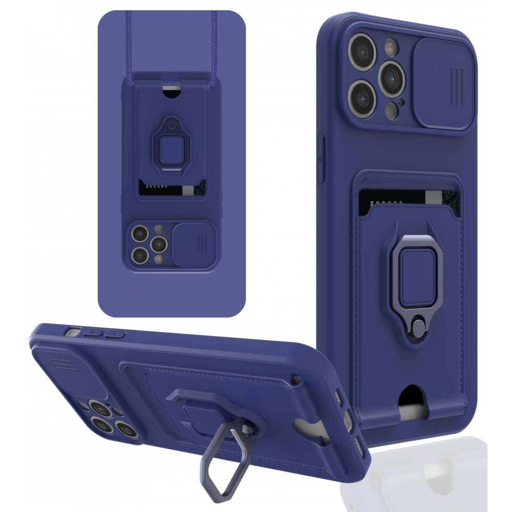 iPhone 12 Pro Kılıf Zuma Kartvizitli Yüzüklü Silikon resmi