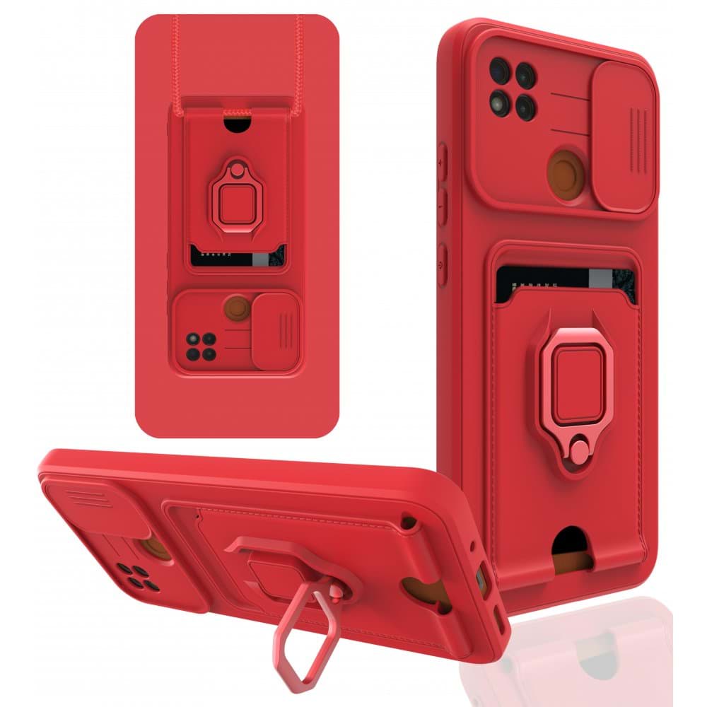 Xiaomi Redmi 9C Kılıf Zuma Kartvizitli Yüzüklü Silikon resmi