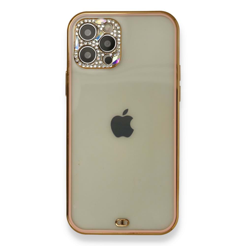 iPhone 12 Pro Kılıf Liva Taşlı Silikon resmi