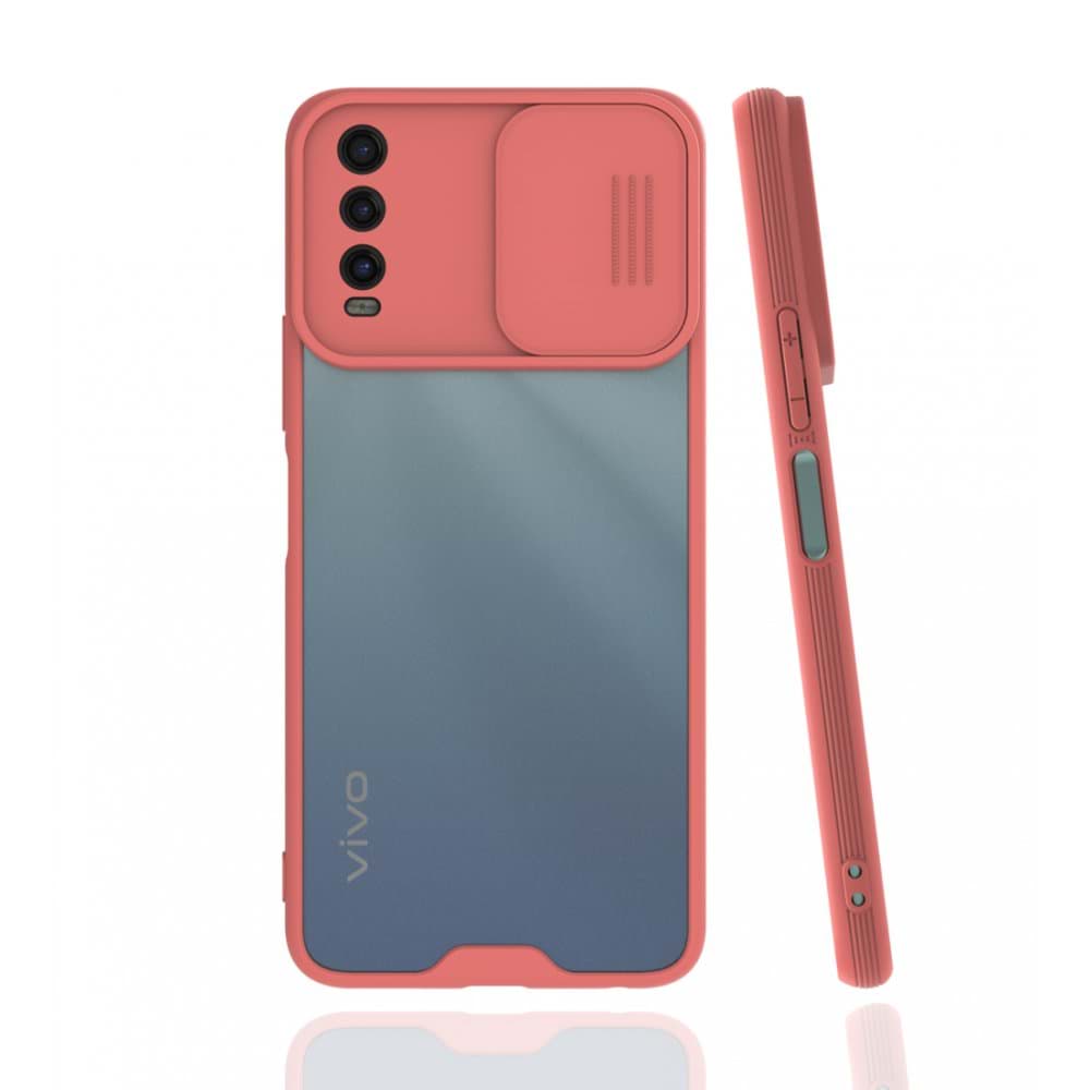 Vivo Y11S Kılıf Platin Kamera Koruma Silikon resmi