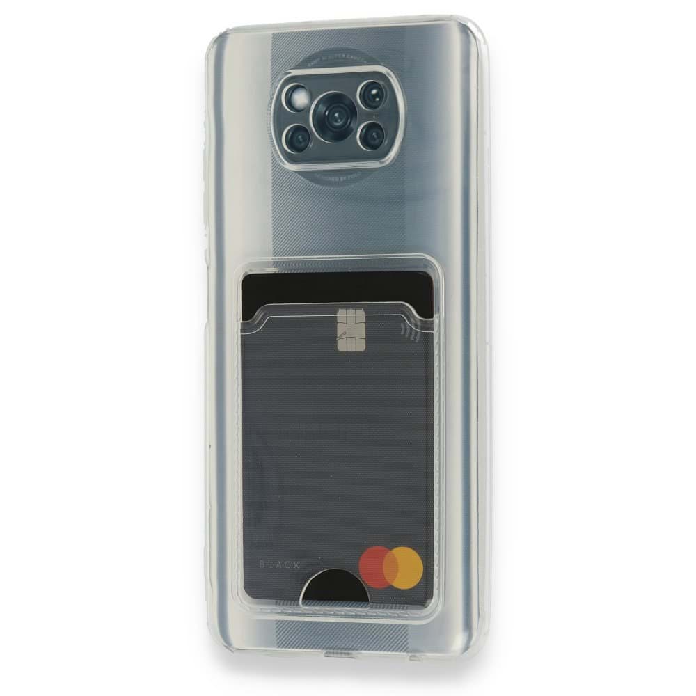 Xiaomi Pocophone X3 Pro Kılıf Kart  Silikon resmi