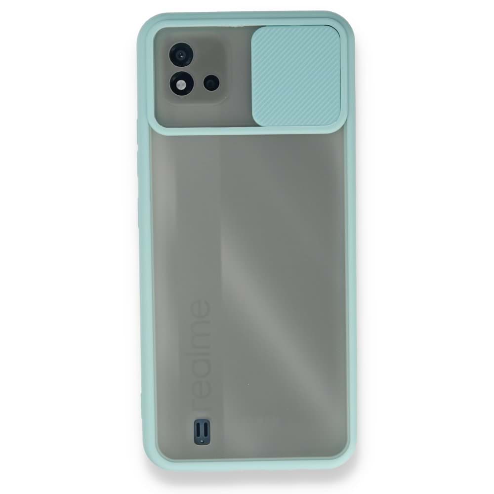 Realme C11 2021 Kılıf Palm Buzlu Kamera Sürgülü Silikon resmi