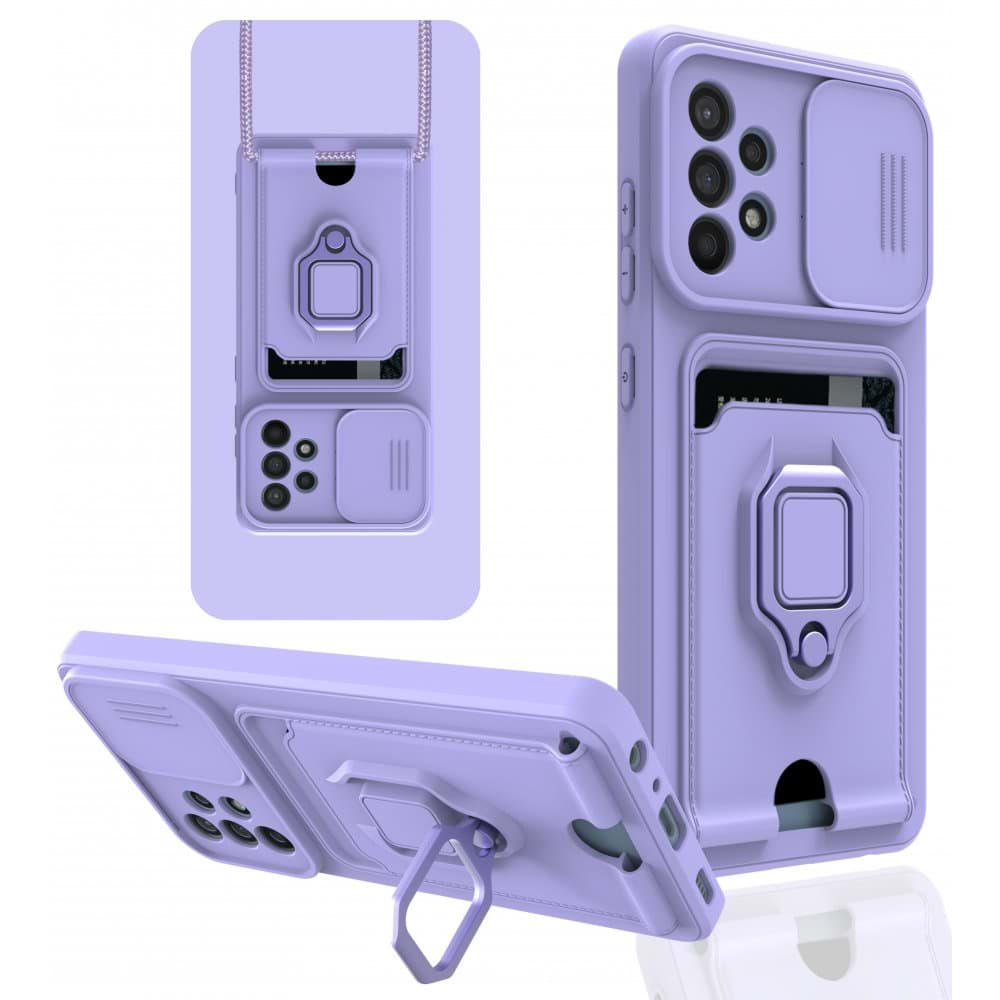 Samsung Galaxy A52S Kılıf Zuma Kartvizitli Yüzüklü Silikon resmi