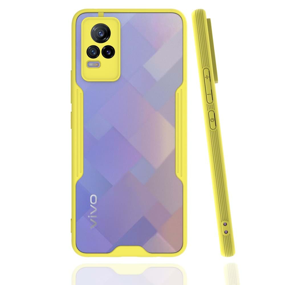 Vivo V21e Kılıf Platin Silikon resmi