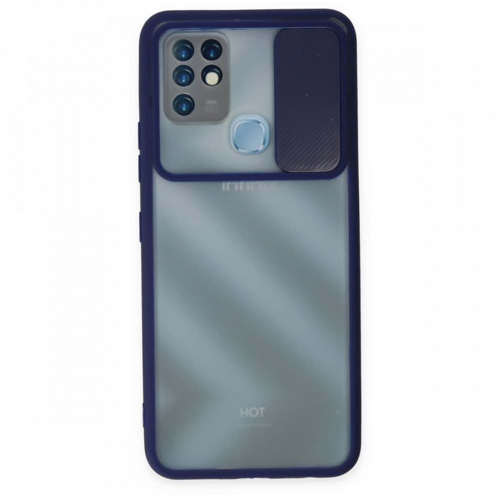 Picture of İnfinix Hot 10 Kılıf Palm Buzlu Kamera Sürgülü Silikon