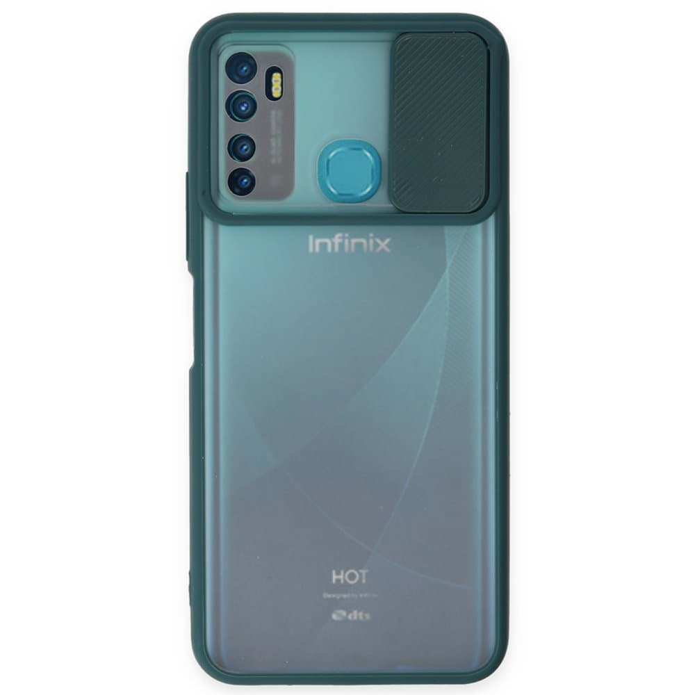 Picture of İnfinix Hot 9 Kılıf Palm Buzlu Kamera Sürgülü Silikon