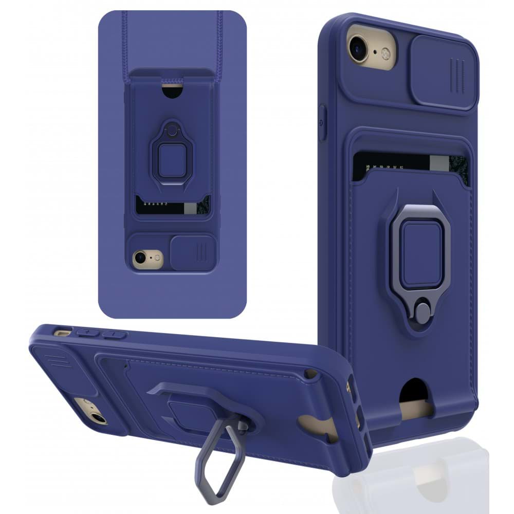 iPhone SE 2020 Kılıf Zuma Kartvizitli Yüzüklü Silikon resmi