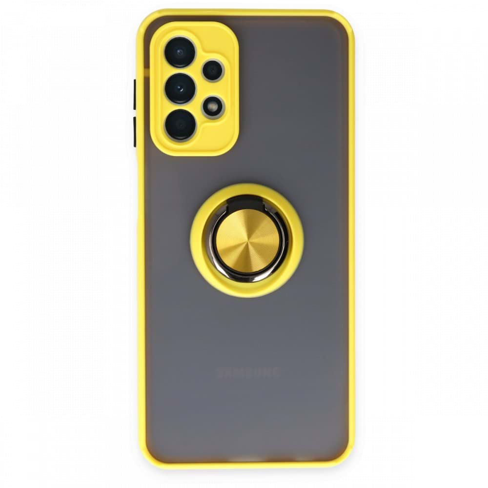 Samsung Galaxy A23 4G Kılıf Montreal Yüzüklü Silikon Kapak resmi