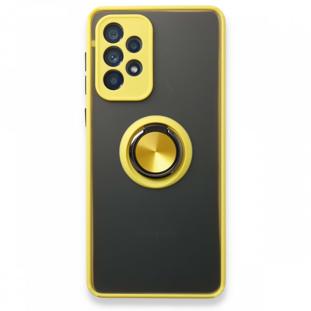 Samsung Galaxy A53 5G Kılıf Montreal Yüzüklü Silikon Kapak resmi