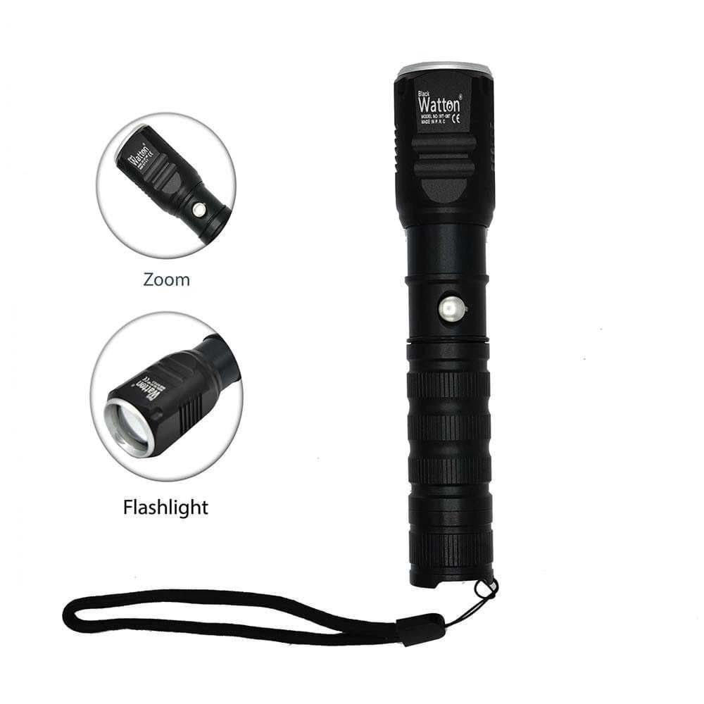 Şarjlı Pilli Zoomlu EL Feneri Watton Wt-087 resmi