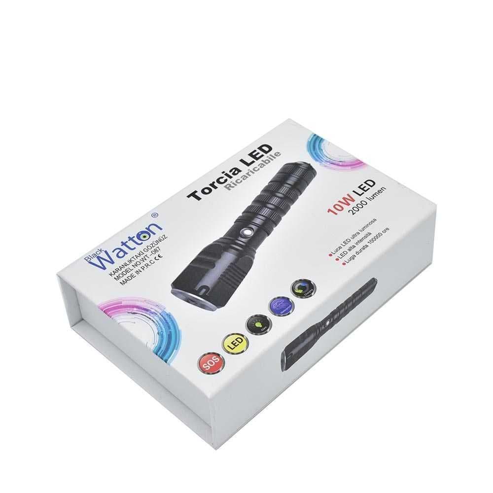 Şarjlı Pilli Zoomlu EL Feneri Watton Wt-087 resmi