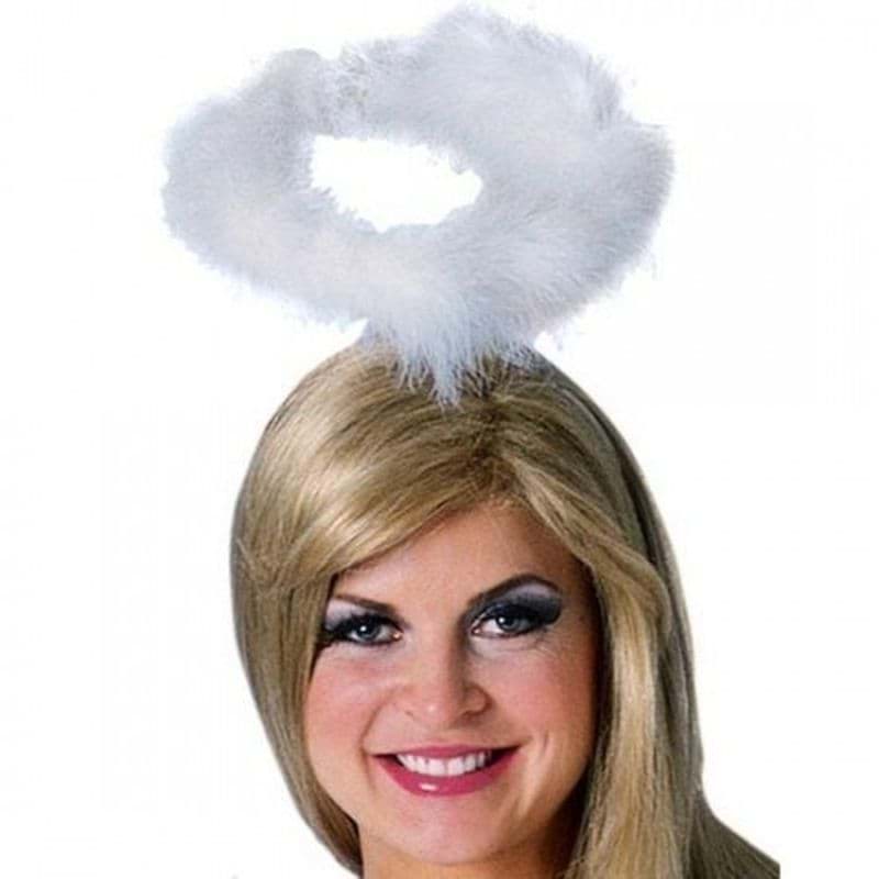 Beyaz Otrişli Tüylü Esnek Yapı Melek Haresi Melek Tacı resmi
