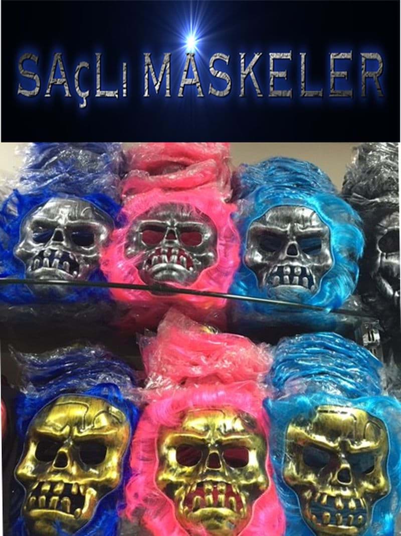 Saçlı Kuru Kafa Maskesi 1 Adet resmi