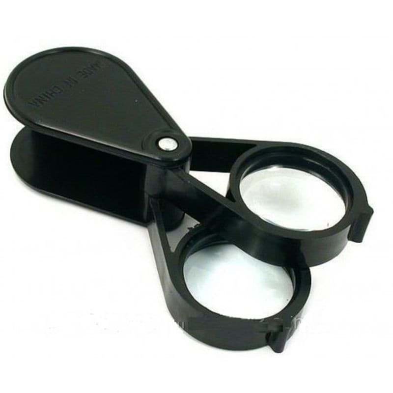 20X30 2K-30Mm Çıft Optik Lens Katlanan Cep Büyüteç resmi