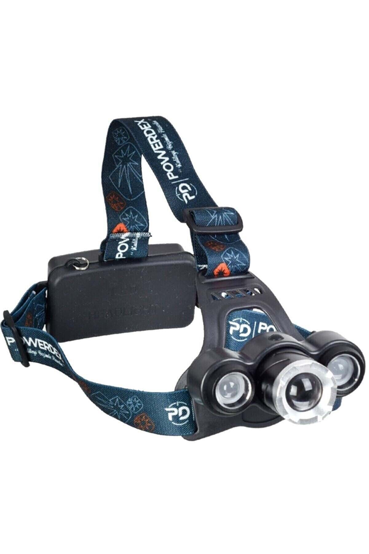 10 W Şarjlı Metal Yağmur Suyu Geçirmez Kafa Lambası - Feneri resmi