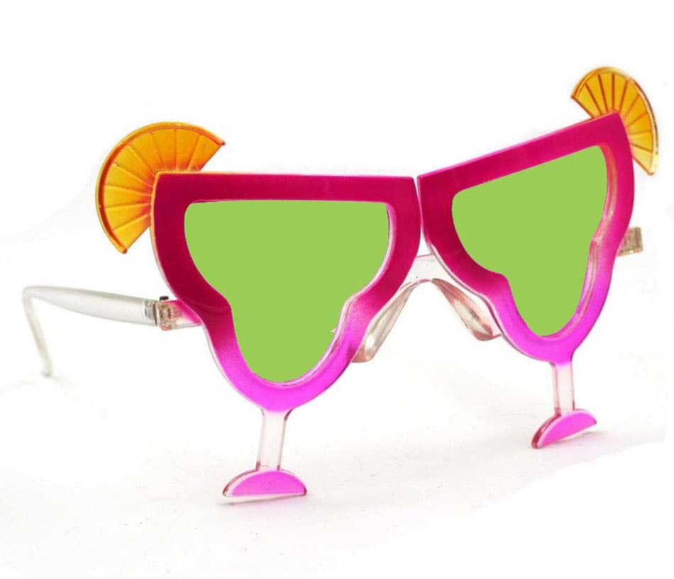 Margarita Parti Gözlüğü Pembe Renk 16x8 cm resmi