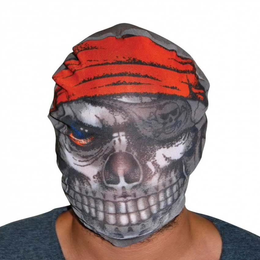 Kafaya Tam Geçmeli Bez Korsan Maskesi - Streç Korku Maskesi - 3D Baskılı Maske Model 4 resmi