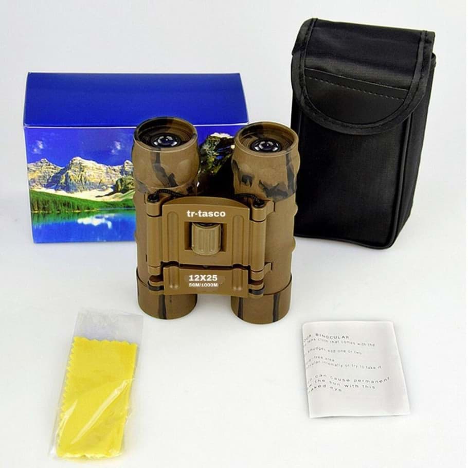 Tr-Tasco 12X25 El Dürbünü 1000M/56M - Geniş Görüş Alanlı Kamuflaj resmi