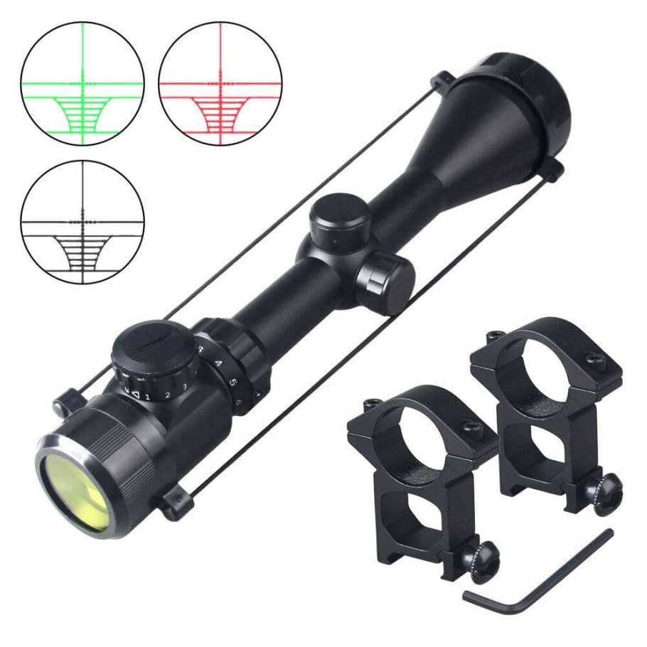 Spike 3-9x50 Zoomlu Keskin Nişancı Tüfek Dürbünü Kırmızı Yeşil Işık Çelik Gövde resmi