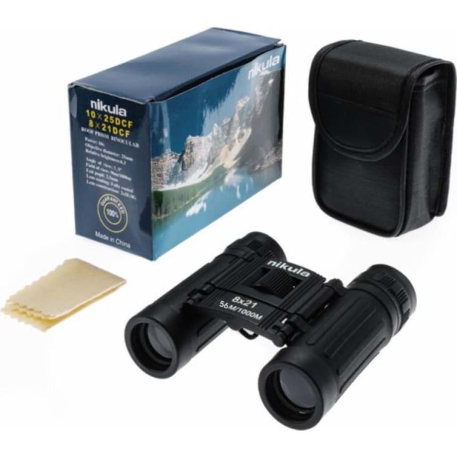 56M / 1000M 8X21Dürbün Av Dürbünü Kauçuk Kaplama Siyah resmi