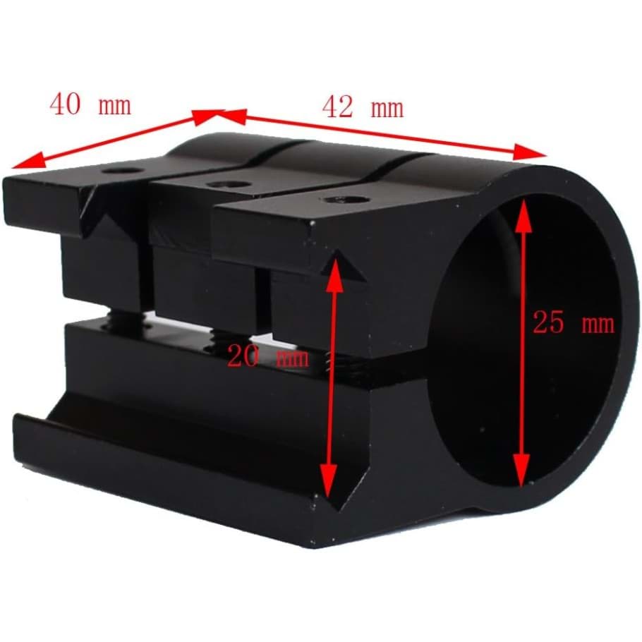 Picatinny Raylı Tüfeklere Fener ve Lazer Takma Aparatı 22 MM resmi