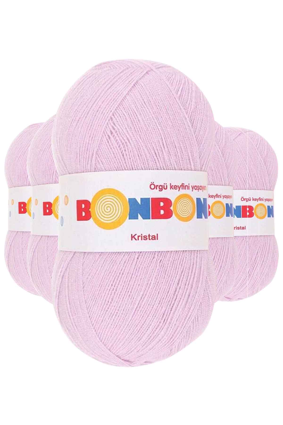 5 Adet Kristal El Örgü Lif İpi Lila 98332 resmi