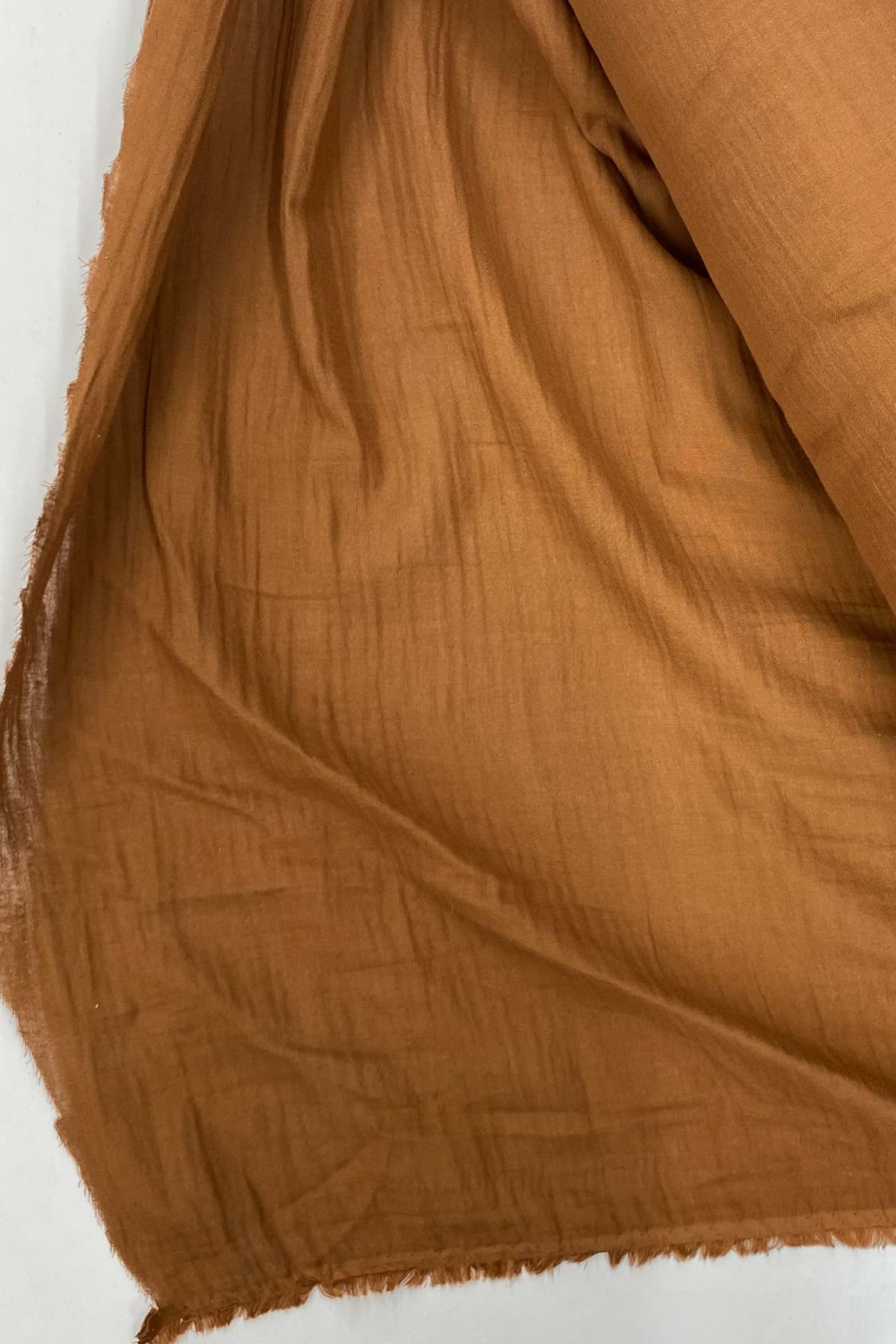 Çok Amaçlı Müslin Pamuklu Bebek Örtü ve Battaniye Kumaşı Müslin Bez Kahve 44 resmi